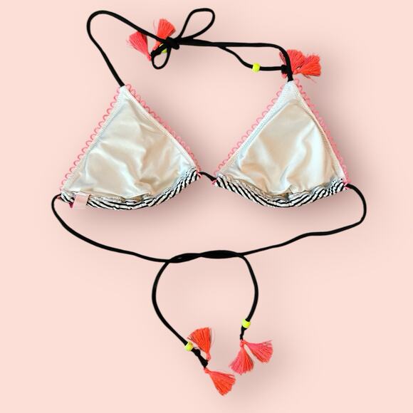 Victoria's Secret Y2K Triangle String Bikini Top Lot Adjustable Size Small 32C - Picture 3 of 7